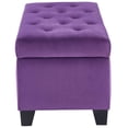 thumbnail image 2 of Modern Velvet Rectangular Storage Ottoman, 2 of 11