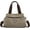 Brown, variant on Women's Canvas Hobo Handbags Multi-Pockets Tote Shoulder Crossbody Bags Casual Vegan Top Handle Shopper Handbags Satchel