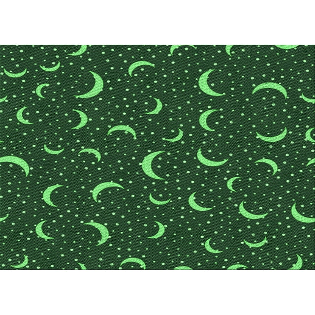 Ahgly Tapis Rectangulaire Lavable en Machine Intérieur Transitionnel Vert Forêt Foncé, 5 Pieds x 8 Pieds