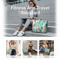 thumbnail image 5 of Tote Bag for Women - Floral Pattern Shoulder Bag - Large Utility Work Duffle Bag with Zipper Handbag for Travel, Work, Sprots, 5 of 5