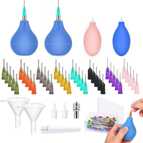 127pcs Pottery Tools Ceramic Precision Applicators, Ceramic Glaze Squeeze Bottle Tools for Pottery Art Decoration Kit