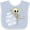 Blue and White, variant on Inktastic My 1st Halloween with Dancing Skeleton Boys or Girls Baby Bib