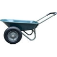 thumbnail image 1 of Historyli Carretilla de jardín de 4 ruedas, carretilla utilitaria con soporte incorporado para facilitar el transporte, azul, 1 of 6