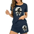 thumbnail image 6 of Hvot&aat Womens Halloween Pajamas Short Set Spooky Season Graphic Cute Tops and Shorts Loungewear, 6 of 6