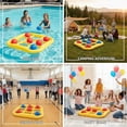 thumbnail image 4 of Giant Tic Tac Toe Game & Pool Toys Jumbo Floating Swimming Pool Game for All Adults Teens Family, Backyard, Beach Activity Set Summer Pool Party Water Toys Gifts for Teens Adults, 4 of 13