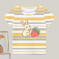 thumbnail image 2 of Ahuyic Summer Toddler Solid Color T-Shirt,Kids Casual Top,Boys' Fashion Casual Letter Printed Round Neck Short Sleeve Top, 2 of 3