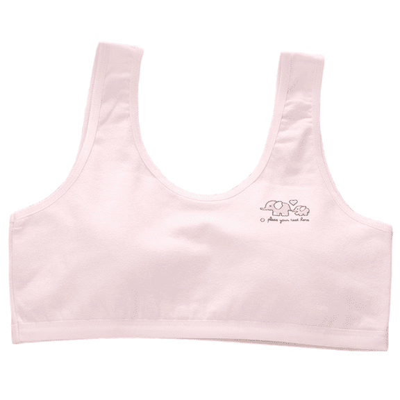LYMAYTER Teens Girls Seamless First Training Bras Young Girls Soft Comfortable Sports Bralette Tops