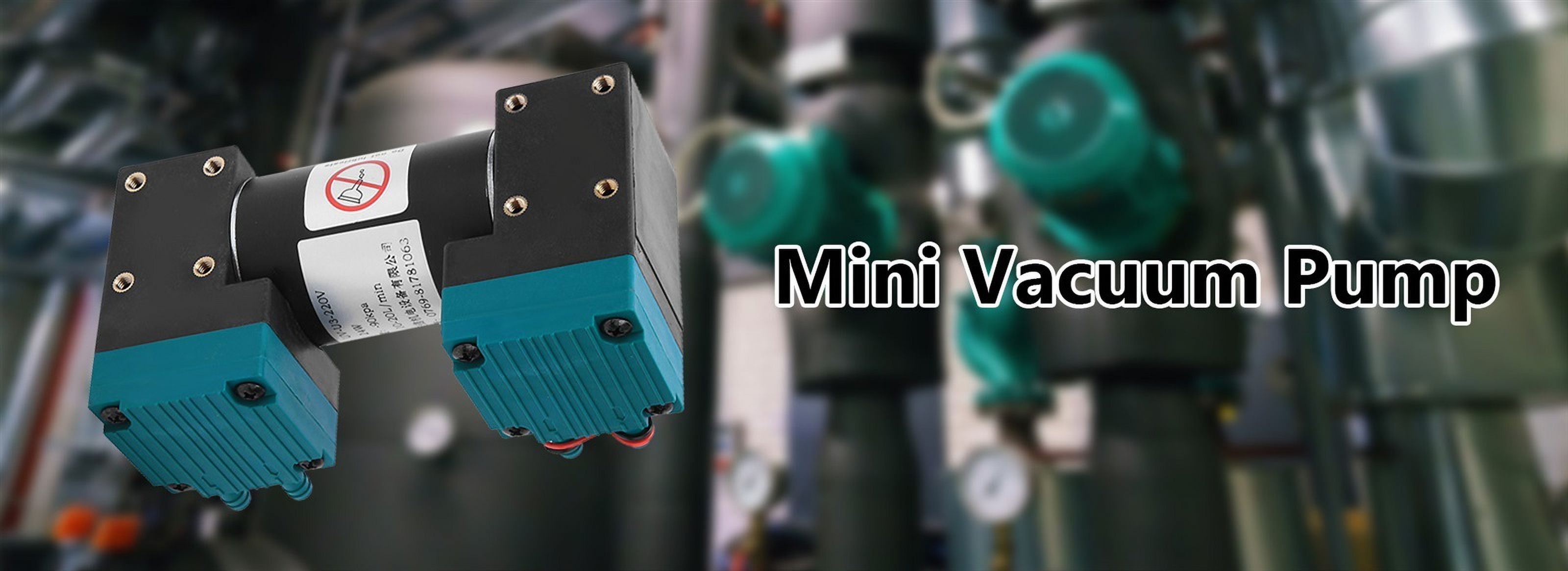Mini 24W Diaphragm Vacuum Pump Electric Micro Large Flow Low Noise Air Pump -90~350kpa 10~20L/min DC12V/24V For Home Use ,Easy to Operate