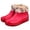 Red, variant on XIMIN Women’s Low-Cut Ankle Rain Boots Waterproof Non-Slip Car Wash Kitchen Wear-Resistant Work Shoes Warm Lined Anti-Slip Wear-Resistant Slip-On Round Toe Water Shoes