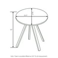 thumbnail image 6 of Furinno Redang Outdoor 4-Leg Round Smart Top Table, Walnut, 6 of 7