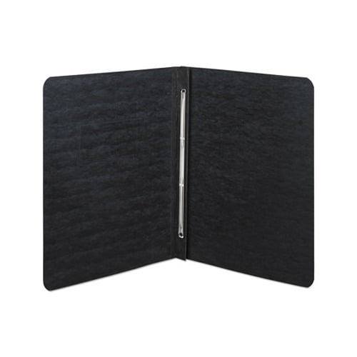 Pressboard Report Cover Prong Clip, Letter, 3" Capacity, Black