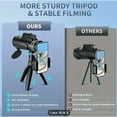 thumbnail image 6 of 1 set of 10X40 high-definition monocular telescope | equipped with high-definition lens | tripod and phone adapter - powerful zoom  wide field of view | textured grip | suitable for bird, 6 of 6