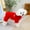 Red, variant on Tangpan Dog Fuzzy Velvet Pajamas, Plush Onesie Soft Dog Winter Clothes for Small Dogs, Pet Puppy Jumpsuit, Doggy Apparel Grey Large