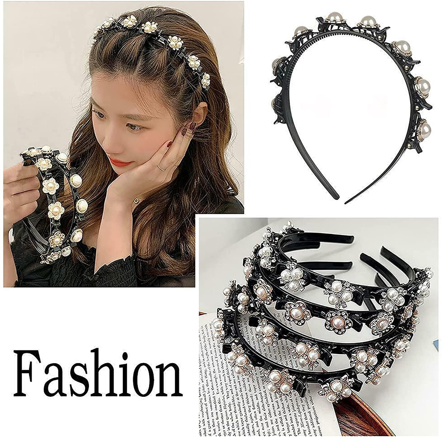 6PCS Double Bangs Hairstyle Hairpin,braided headband clips,double bangs hairband,hairband with clips,Double Layer Twist Plait Headband Hair Styling Tools for Women And Girl. 6PCS Double Bangs Hairstyle Hairpin,braided headband clips,double bangs hairband,hairband with clips,Double Layer Twist Plait Headband Hair Styling Tools for Women And Girl.