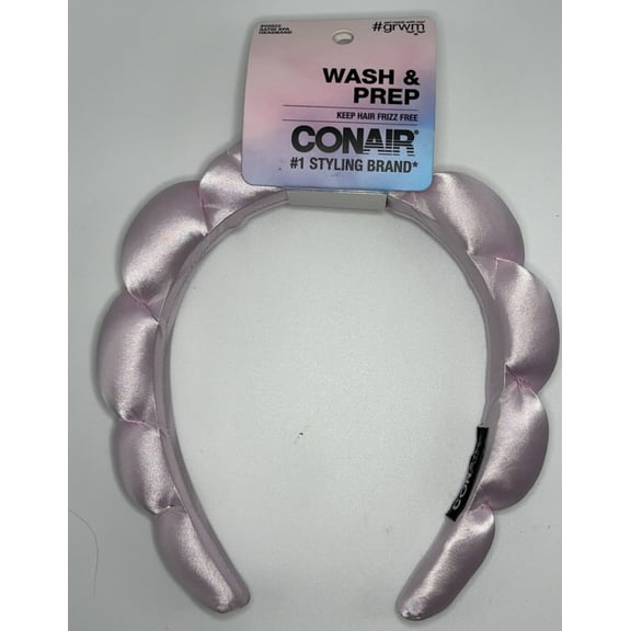 Conair Rounded Satin Headband, Light Pink, 1 Count