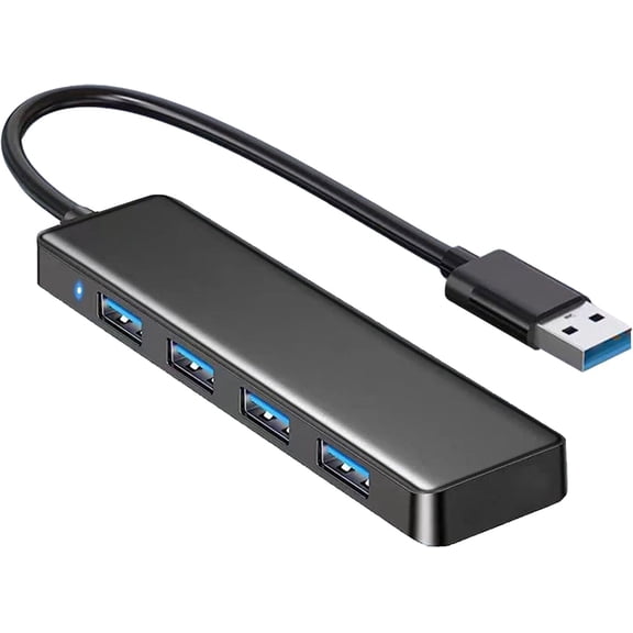 USB 3.0 Hub,4-Port USB Hub USB Splitter USB Expander for Laptop, Xbox, Flash Drive, HDD, Console, Printer, Camera,Keyborad, Mouse(Not for Charging)