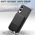 thumbnail image 2 of ELEHOLD Case for Samsung Galaxy S25 Edge, RFID Blocking Slim PU Leather Wallet Case with Card Holder & Kickstand,Black, 2 of 11