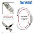 thumbnail image 5 of Bandini 18mm Stainless Steel Fitted Curved End Metal Watch Band for Men and Women, 3 Link Watch Strap Oyster Bracelet, Double Foldover Lock Deployment Clasp - Silver 18 mm Watch Band, 5 of 7