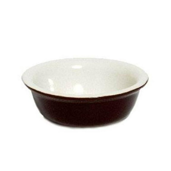 Tuxton China B0B-0907 5.13 in. Cocotte Dish - Mahogany-Eggshell - 1 Dozen