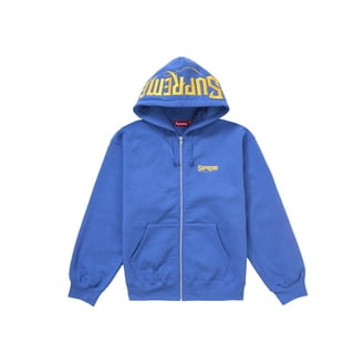 Supreme Men's b.b. Simon Zip Up Hooded Sweatshirt Blue, from