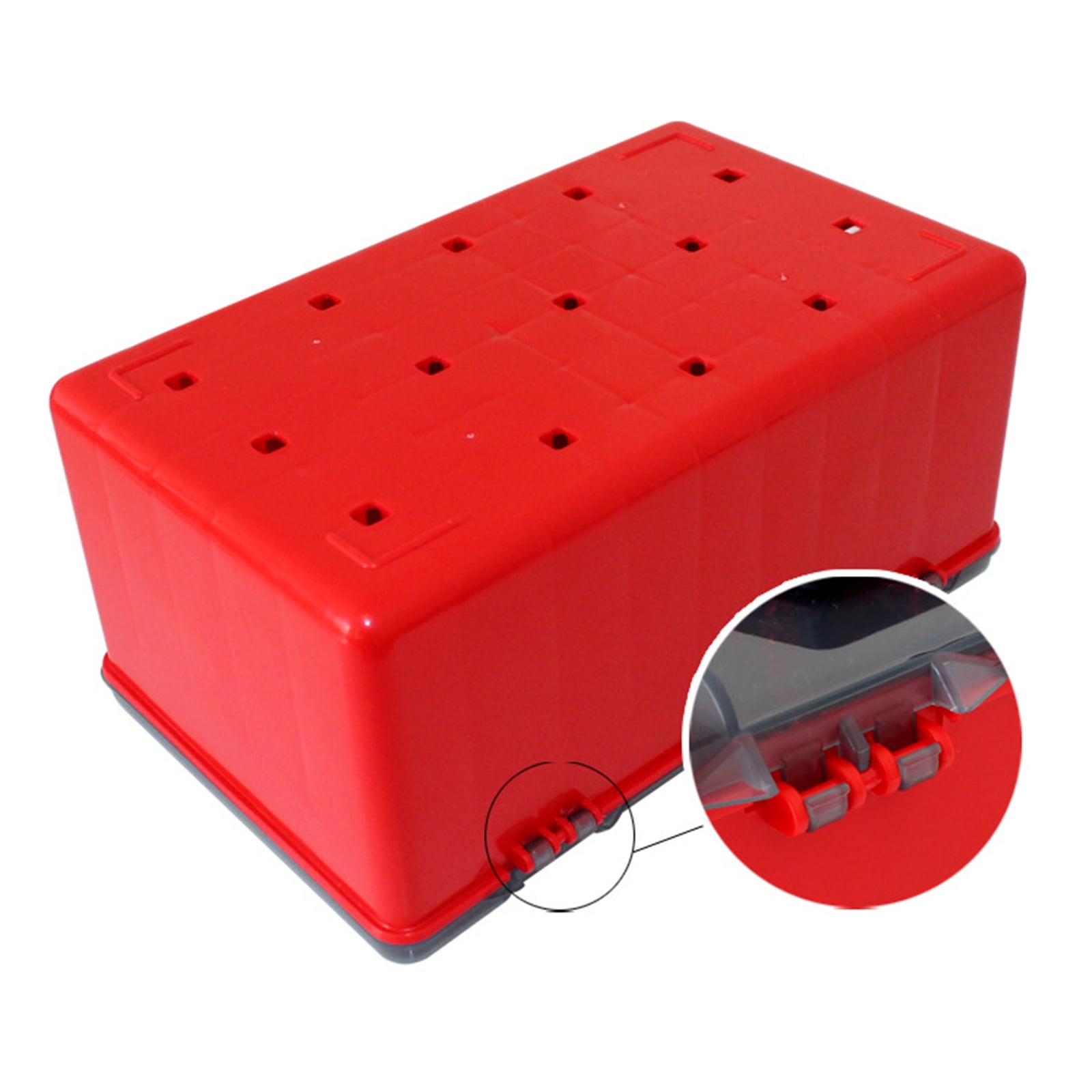 52 Grids Plastics Fishing Tackle Box Squid Jigs Hard Baits Container Lures Tool Storage Case Fishing Lined Box Organizers