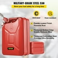 thumbnail image 3 of Jerry Fuel Can 5.3 Gallon / 20L Portable Gas Can with Flexible Spout System, Rustproof & Heat-Resistant Steel Tank for Cars, Trucks, Equipment, 2PCS Red for Safe and Convenient Fuel Storage, 3 of 11
