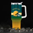 thumbnail image 5 of Green Bay Tumbler Cup - Green Bay Gifts for Men - 40 OZ Insulated Stainless Steel Coffee Travel Mug with Lid and Straw, 5 of 6