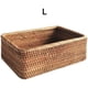 thumbnail image 2 of Cesta de mimbre rectangular hecha a mano, bandeja de frutas, pan tejido a mano, caja de almacenamiento portátil Simple para Picnic, artículos de cocina para el hogar, suministros de decoración, 2 of 8