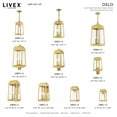 thumbnail image 5 of Livex Lighting - Oslo - 1 Light Outdoor Wall Lantern in Mid Century Modern Style, 5 of 11