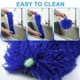 thumbnail image 4 of GARITIN Dusters for Cleaning, Cobweb Duster with Extension Pole, Ceiling Fan Cleaner Duster, Extendable Microfiber Duster for Ceiling Fan Blades Spider Web with Long Handle, Blue, 4 of 5