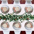 thumbnail image 7 of Ryvnso Cardinal and Snowman Round Plate Mats Dining Table Placemat 1 Piece for Holiday Decoration, 7 of 7