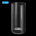 thumbnail image 3 of Uxcell 7.1"x3.3" Clear Glass Cylinder Vase Tabletop Flowers Vase Floating Candle Holder Vase, 3 of 6