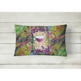 thumbnail image 2 of Carolines Treasures 8616PW1216 Wine Canvas Fabric Decorative Pillow, 12H x16W, multicolor, 2 of 3