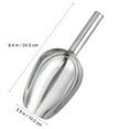 thumbnail image 2 of Greenadscape 1Pcs Stainless Steel Ice Scoop for Freezer and Ice Handling 10.5 Inch, 2 of 8