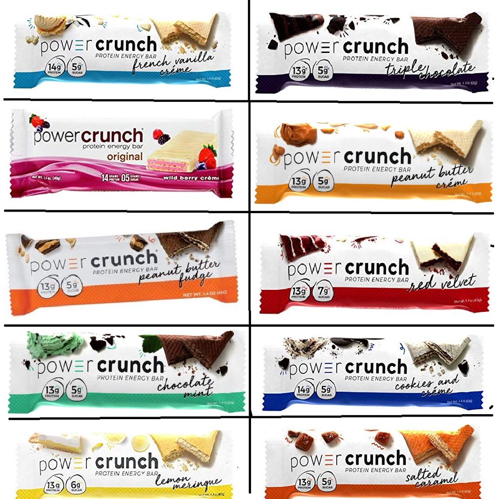 Power Crunch Original Protein Bars, Variety Pack, All