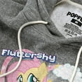 thumbnail image 2 of My Little Pony Tv Fluttershy Unisex Adult Slim Fit Pull-Over Heather Hoodie, Athletic Heather, Small, 2 of 5