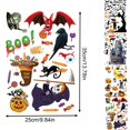 thumbnail image 2 of Clearance! Halloween House Pumpkin Bat Double Electrostatic Adhesive Glass Sticker Painting, 2 of 3
