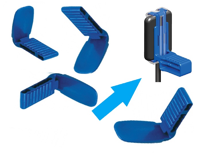 Dental Bite Blocks for Anterior Blue 10/pack