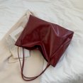 thumbnail image 2 of Bolso Hobo Elegante para Mujer Bolso Informal Gran Capacidad Bolso Tipo Cubo Suave (rojo), 2 of 9
