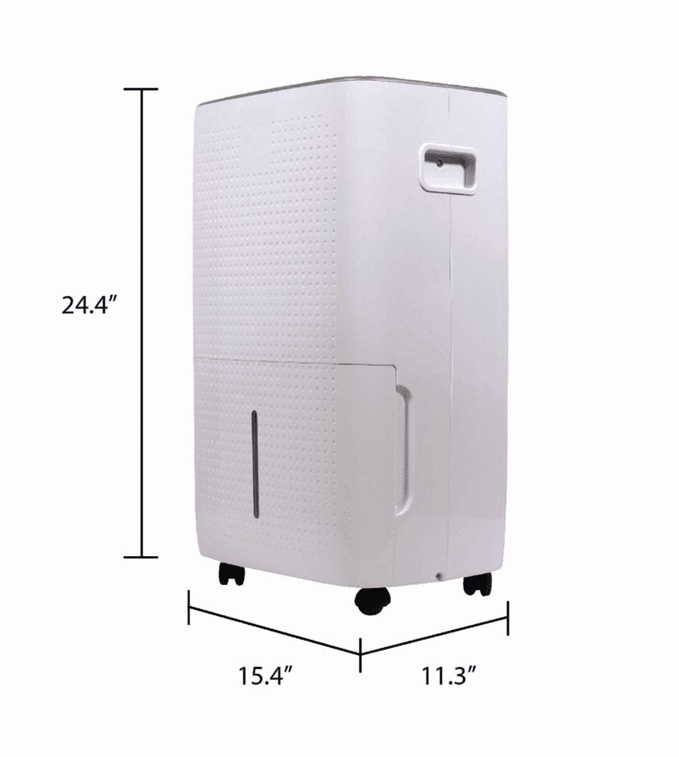 Soleus Air 50 Pint Dehumidifier for 4500 Sq Ft, White with Adjustable Humidistat