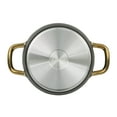 thumbnail image 4 of Oster Abbottsford 4.4 Quart Nonstick Aluminum Dutch Oven with Glass Lid in Black, 4 of 6