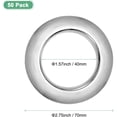 thumbnail image 3 of 50 Pack Curtain Grommets 1.5 Inch Inner Diameter Plastic Rings Clip Eyelet Nanoscale Low Noise Roman Ring, 3 of 4