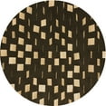 thumbnail image 1 of Ahgly Company Indoor Round Patterned Wood Brown Area Rugs, 3' Round, 1 of 1