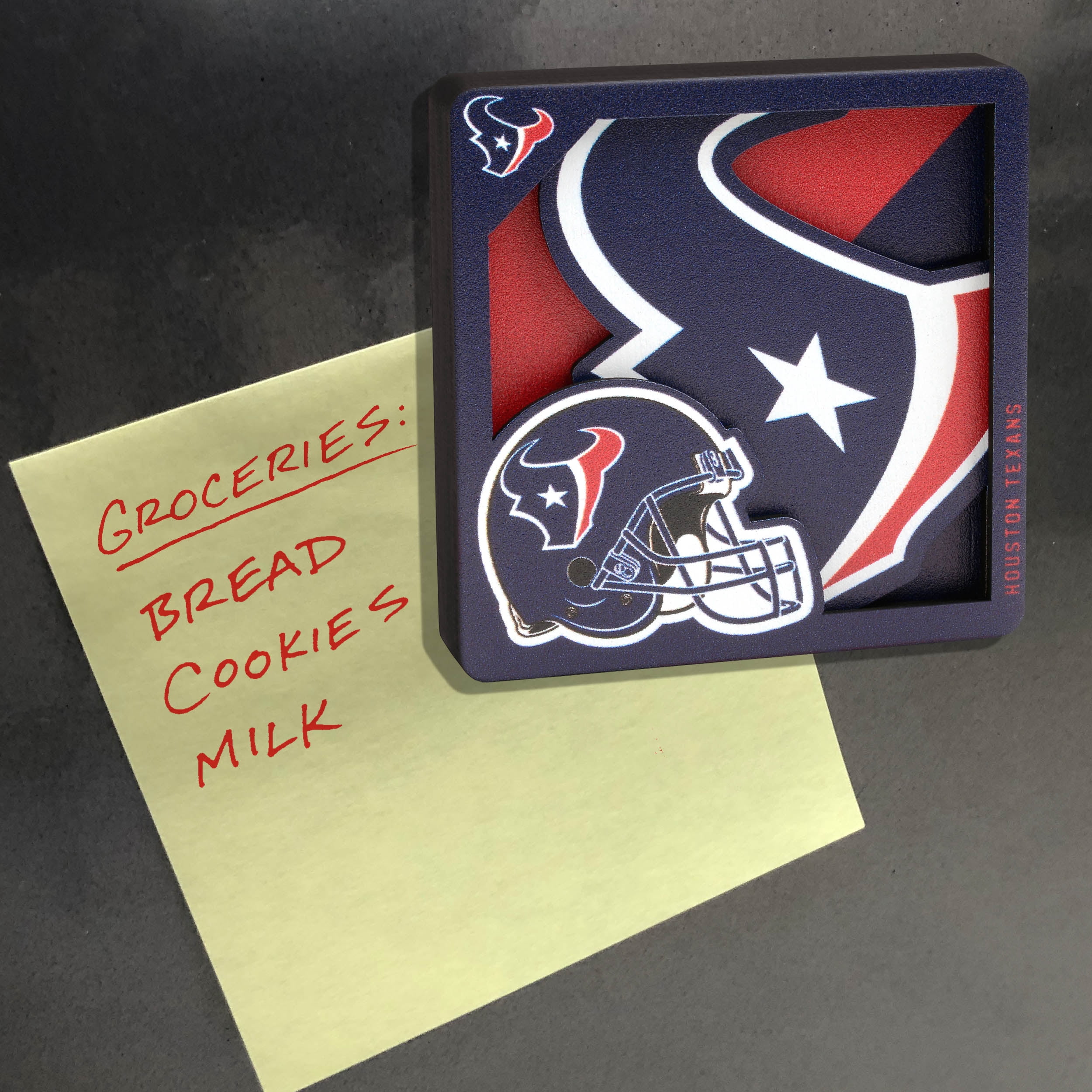 YouTheFan NFL Houston Texans 3D Logo Series Magnet
