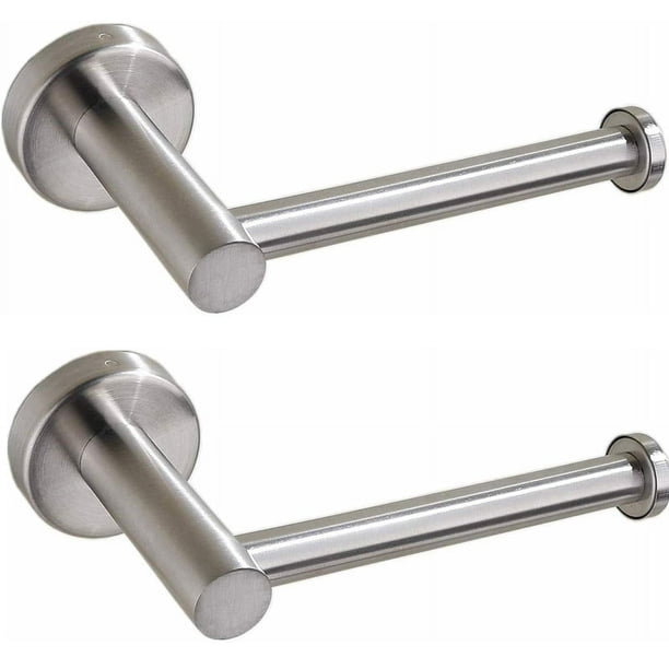 2X Soporte de Rollo de Papel Higiénico Soporte de Pared de Acero Inoxidable para Baño Cocina