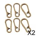 thumbnail image 1 of 2x 6 Uds Llavero con Gancho de Mosquetón, Clips de Llave Ligeros Desgastados para Cinturón, Gancho de Mosquetón con Resorte para Arnés de Correa de Pe 2 piezas, 1 of 8