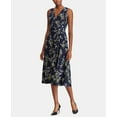 thumbnail image 3 of Lauren Ralph Lauren Petites Robe en Jersey à Fleurs, Multicolore, 8P, 3 of 3