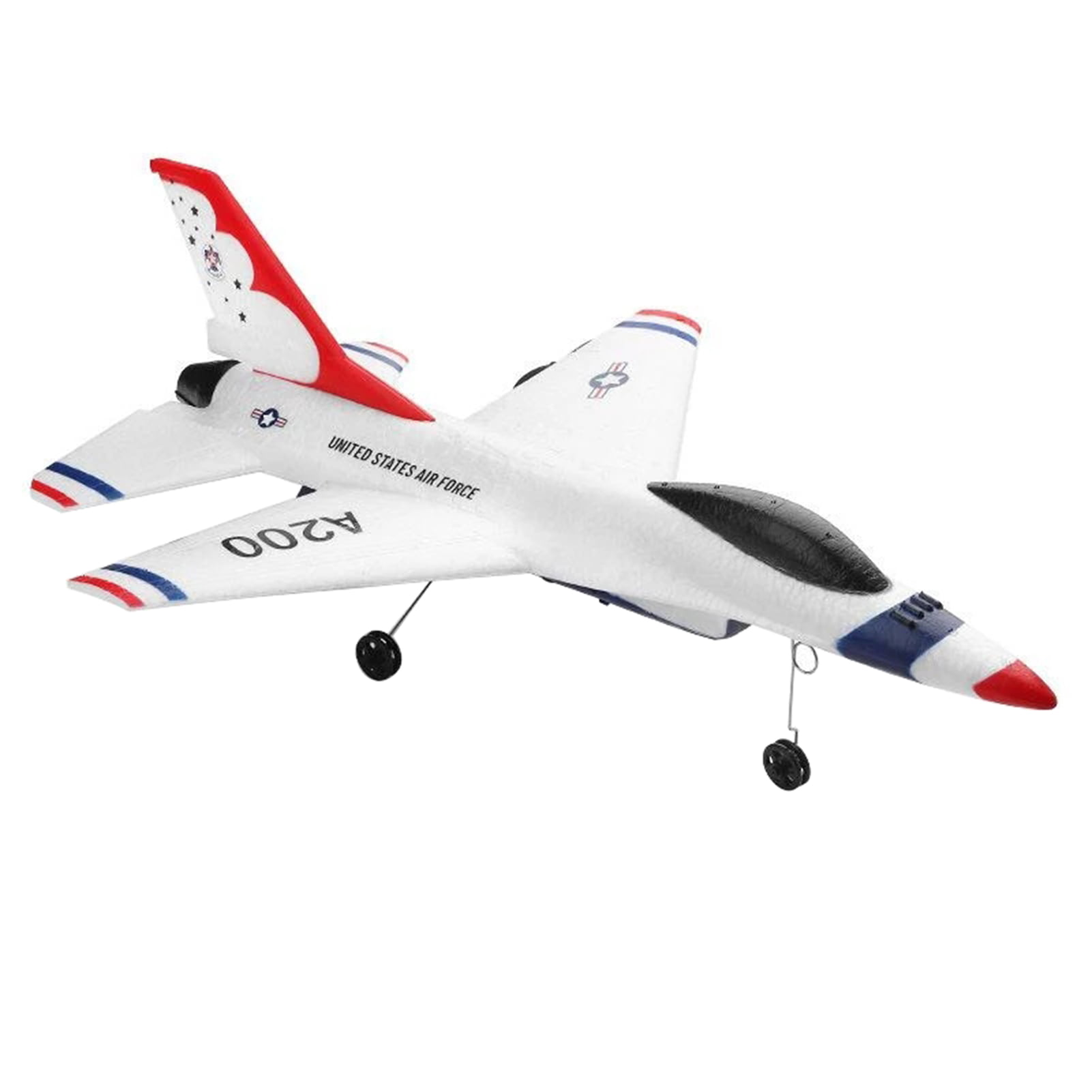 SparY RC Glider Airplane 2.4GHz Radio Control Aircraft with Built Gyro 823 2CH F16 ​​Thunderbirds Remote Control EPP Airplane for Beginners Ready to Fly Range Range Meters