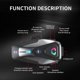 thumbnail image 1 of SOMAN Motorcycle Helmet Bluetooth Headset with Hardwire Mic, 1 of 5