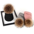 thumbnail image 4 of Eoperou Cozy Oversized Knitted Hat Windproof Thickened Warm Brimless Elastic Fit with Large Fuzzball Knitted Woolen Hat, 4 of 8